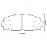 Комплект тормозных колодок BENDIX 572631B