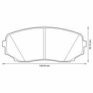 Комплект тормозных колодок BENDIX 572640B