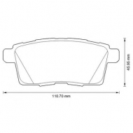 Комплект тормозных колодок BENDIX 572644B