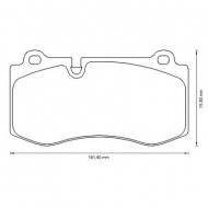 Комплект тормозных колодок BENDIX 573178B