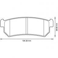 Комплект тормозных колодок BENDIX 573216B