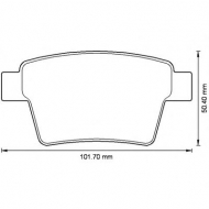 Комплект тормозных колодок BENDIX 573218B