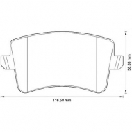 Комплект тормозных колодок BENDIX 573259B