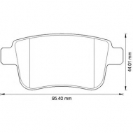 Комплект тормозных колодок BENDIX 573272B