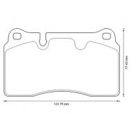 Комплект тормозных колодок BENDIX 573296B