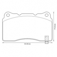 Комплект тормозных колодок BENDIX 573347B