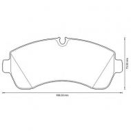 Комплект тормозных колодок BENDIX 573509B