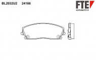 Комплект тормозных колодок FTE BL2032U2