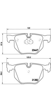 Комплект тормозных колодок BREMBO P 06 029