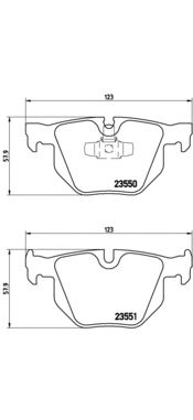 Комплект тормозных колодок BREMBO P 06 039