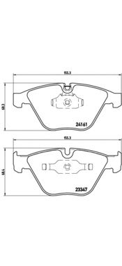 Комплект тормозных колодок BREMBO P 06 045