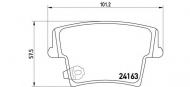Комплект тормозных колодок BREMBO P 11 018
