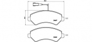Комплект тормозных колодок BREMBO P 23 136