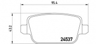 Комплект тормозных колодок BREMBO P 24 075