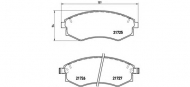 Комплект тормозных колодок BREMBO P 30 022