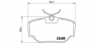 Комплект тормозных колодок BREMBO P 44 009