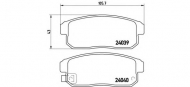 Комплект тормозных колодок BREMBO P 49 035