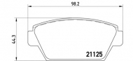 Комплект тормозных колодок BREMBO P 54 010