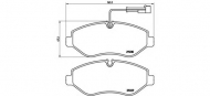 Комплект тормозных колодок BREMBO P 56 066