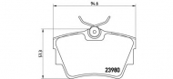 Комплект тормозных колодок BREMBO P 59 041