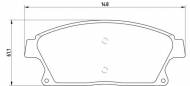 Комплект тормозных колодок BREMBO P 59 077