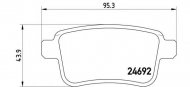 Комплект тормозных колодок BREMBO P 68 043