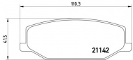 Комплект тормозных колодок BREMBO P 79 001