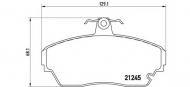 Комплект тормозных колодок BREMBO P 82 001