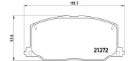 Комплект тормозных колодок BREMBO P 83 016