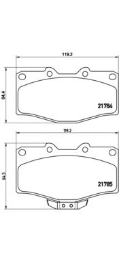 Комплект тормозных колодок BREMBO P 83 095