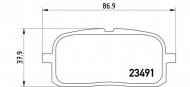 Комплект тормозных колодок BREMBO P 83 116