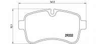Комплект тормозных колодок BREMBO P A6 027