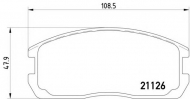 Комплект тормозных колодок HELLA 8DB 355 006-201