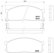 Комплект тормозных колодок HELLA 8DB 355 006-211