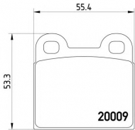 Комплект тормозных колодок HELLA 8DB 355 006-991