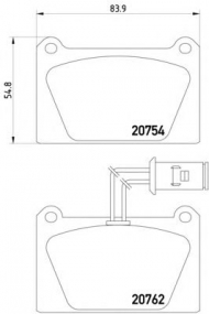 Комплект тормозных колодок HELLA 8DB 355 007-061