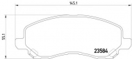 Комплект тормозных колодок HELLA 8DB 355 014-131