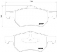 Комплект тормозных колодок HELLA 8DB 355 010-641