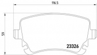 Комплект тормозных колодок HELLA 8DB 355 015-951