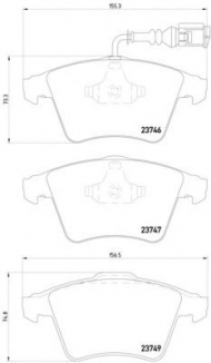 Комплект тормозных колодок HELLA 8DB 355 011-171