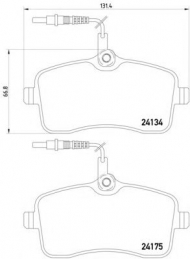Комплект тормозных колодок HELLA 8DB 355 011-481