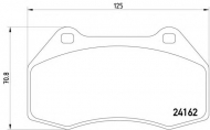 Комплект тормозных колодок HELLA 8DB 355 012-151