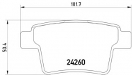 Комплект тормозных колодок HELLA 8DB 355 012-171