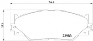 Комплект тормозных колодок HELLA 8DB 355 012-241