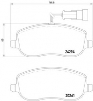 Комплект тормозных колодок HELLA 8DB 355 006-761