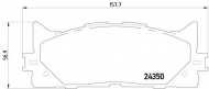 Комплект тормозных колодок HELLA 8DB 355 012-401