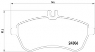 Комплект тормозных колодок HELLA 8DB 355 012-581