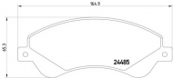 Комплект тормозных колодок HELLA 8DB 355 012-771