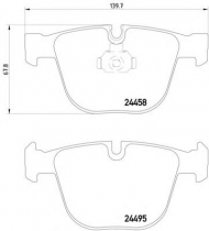 Комплект тормозных колодок HELLA 8DB 355 013-171