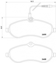 Комплект тормозных колодок HELLA 8DB 355 013-411